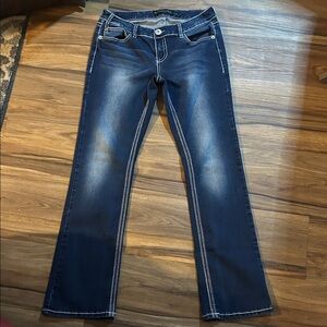 Stylish Dark Blue Boot Cut Jeans